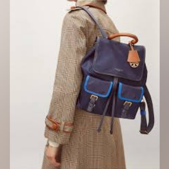 Tory Burch Perry Colorblock Backpack - Picture 7 of 7